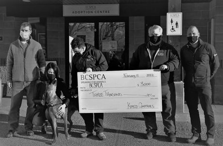 Beyond Building Automation: Kimco Makes $3,000 Donation to BC SPCA