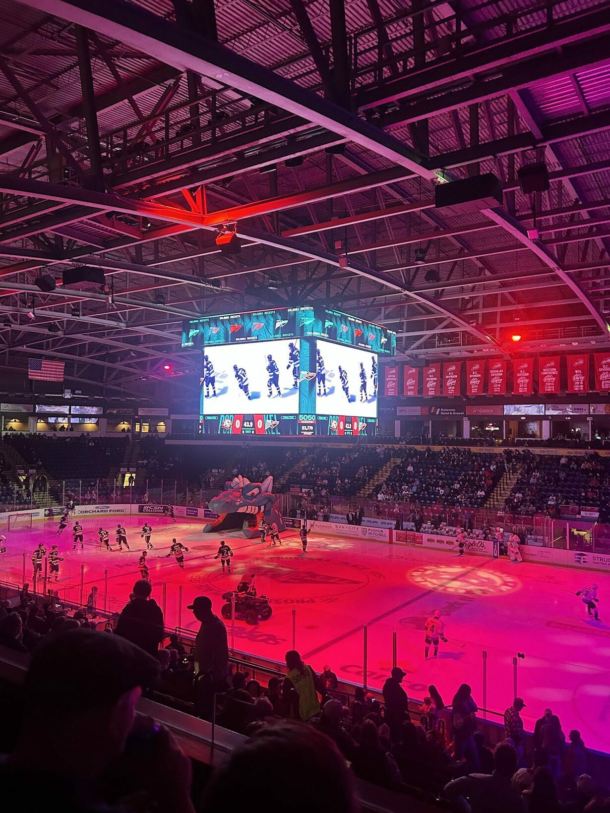 Prospera Place before puck drop on October 21, as the Rockets took on the Portland Winterhawks.